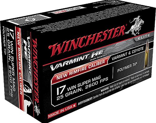 Winchester Ammo S17W25 Varmint HE  17WSM 25gr Polymer Tip 50 Per Box/10 Case
