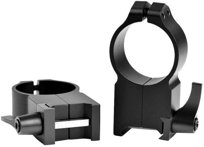 Warne 217LM Vertical Rings Maxima Matte Black 30mm Ultra High Quick Detach 0 MOA