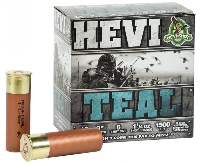 HEVI-Shot HS60006 HEVI-Teal  12Gauge 3" 1 1/4oz 6Shot 25 Per Box/10 Case