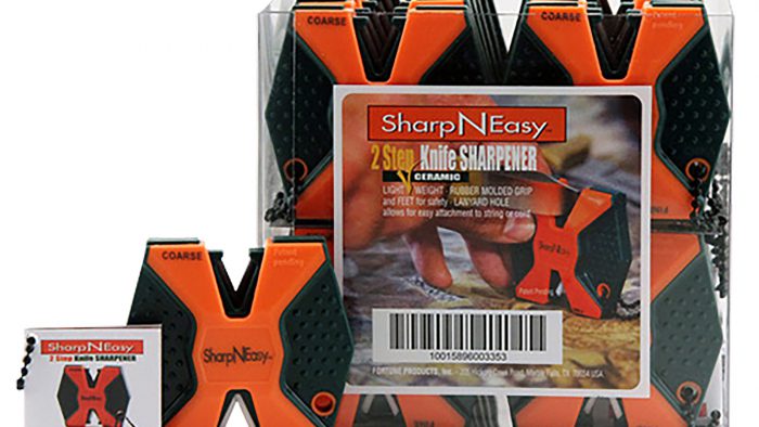 AccuSharp 335CD SharpNEasy 2-Step Sharpener Hand Held Fine/Coarse Ceramic Stone Sharpener Black/Orange Plastic 24