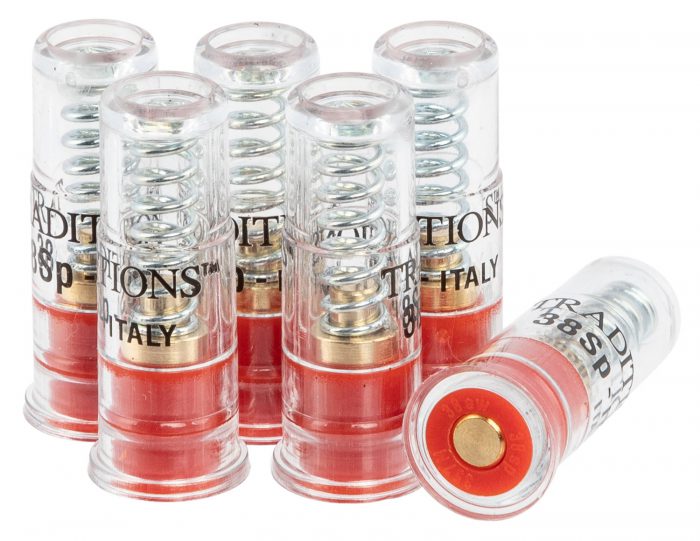 Traditions ASC38 Snap Caps Pistol 38Special Plastic Brass Base 6Pack