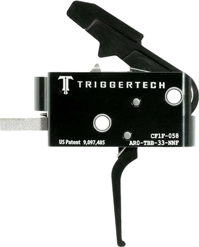 TRIGGERTECH AR-15 TWO STAGE - BLACK COMPETITIVE FLAT
