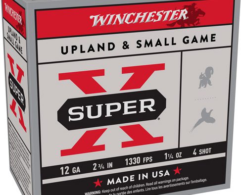 WINCHESTER SUPER-X 12GA 2.75" - 1-1/4OZ #4 1330FPS 25RD 10BX/C