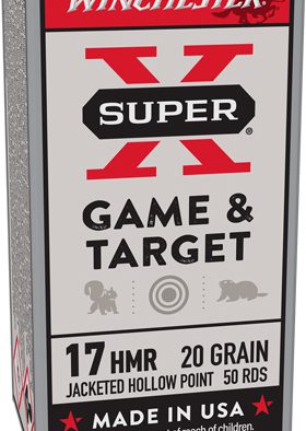 WINCHESTER SUPER-X 17HMR 20GR - XTP JHP 2375FPS 50RD 20BX/CS