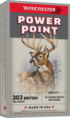 WINCHESTER SUPER-X 303 BRITISH - 180GR POWER POINT 20RD 10BX/C