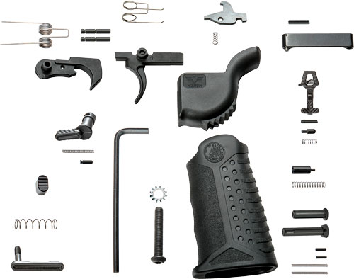 BATTLE ARMS ENHANCED COMPLETE - LOWER PARTS KIT STEEL BLACK