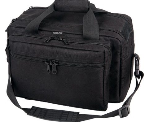 BULLDOG EXTRA LARGE RANGE BAG - BLACK W/ PISTOL RUG