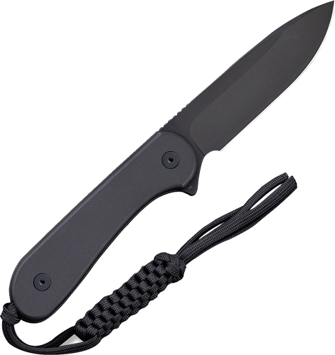 CIVIVI KNIFE ELEMENTUM 3.98" - FIXED BLACK G10/BLACK D2
