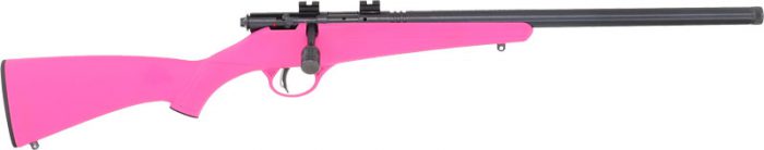SAVAGE RASCAL FVSR SINGLESHOT - YOUTH 22LR HB THREADED PINK