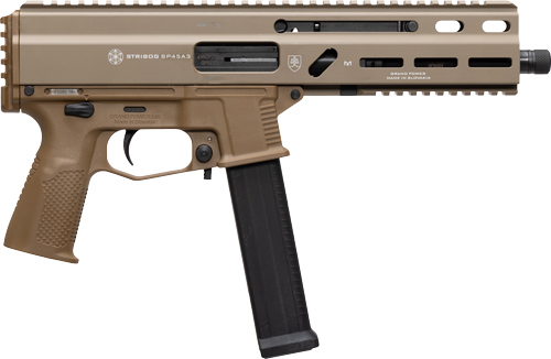 GRAND POWER STRIBOG SP45A3 - 45ACP 8" BBL 20 RD MAG FDE