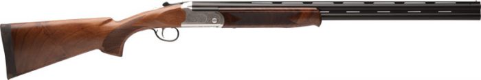 STEVENS 555E O/U 20GA 26" MC5 - SILVER ENGRAVED/WALNUT