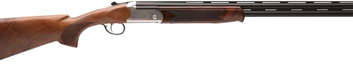 STEVENS 555E O/U 20GA 26" MC5 - SILVER ENGRAVED/WALNUT