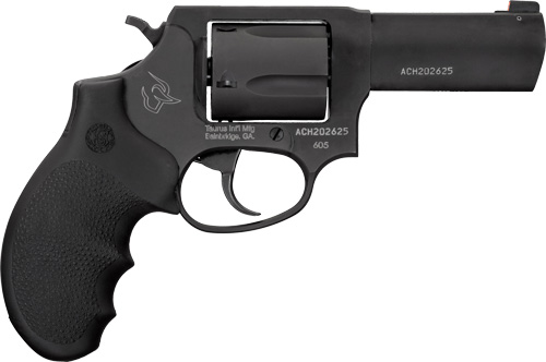 TAURUS 605 357MAG 3" NIGHT - SIGHT 5-SHOT OXIDE RUBBER GRP