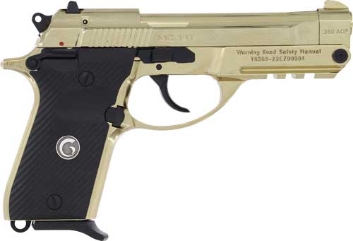 GIRSAN MC14T SOLUTION 380ACP - GOLD W/ G10 GRIP TIPUP 13RD