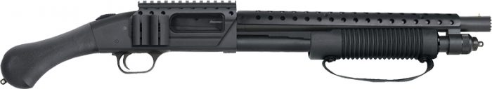 MOSSBERG 590 SHOCKWAVE SPX - 12GA 3" 6RD W/BREACHER BLUED