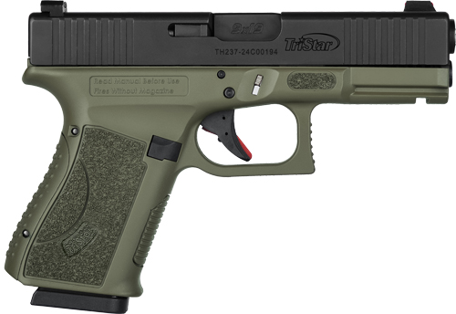 TRISTAR APOC 9MM 15RND ODG - BLACK W/FIBER OPTIC SIGHTS
