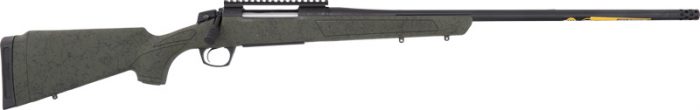 CVA CASCADE 7MM PRC 24" #3 - W/RAIL BLACK/OD GREEN