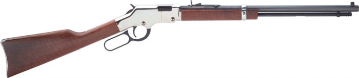 HENRY H4 GOLDENBOY SILVER - 22S/L/LR 20" OCTAGON WALNUT