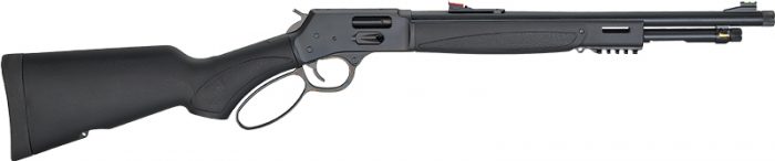 HENRY H12 X MODEL LEVER 44MAG - 17.4" TB BLUED BLACK SYN.