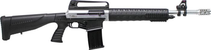 IVER JOHNSON STRYKER 12GA 3" - 20" 5RD NICKEL BLACK