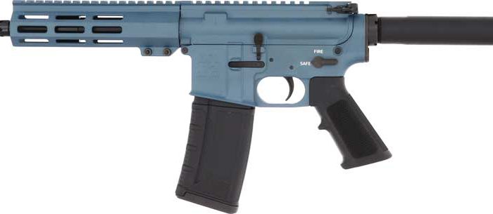 GLFA AR15 PISTOL 223 WYLDE - 7.5" STAINLESS BBL BLUE