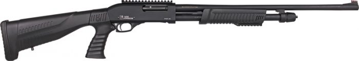 IVER JOHNSON PUMP 20GA 3" - 24" PISTOL GRIP BLACK SYNTH.