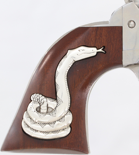 CIMARRON MAN W/NO NAME 357 MAG - FRONTIER 4.75" SILVER SNAKE