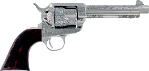 CIMARRON BUFFALO BILL CODY - 357MAG 5.5" ENGRAVED NICKEL