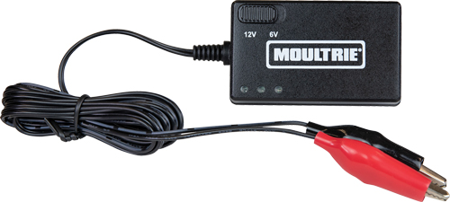 MOULTRIE FLOAT BATTERY CHARGER - 6-VOLT/12-VOLT