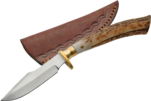 SZCO STEEL STAG 7.5" STAG TIP - SKINNER SS BLADE SHEATH