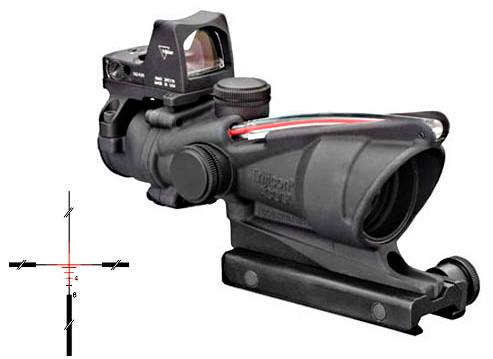 TRIJICON ACOG 4X32 RED BLSTC CRSHR .223