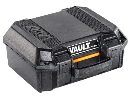 PELICAN VAULT V100 VAULT - SUPPRESSOR CASE BLACK