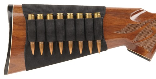 BULLDOG RIFLE STOCK SLEEVE - CARTRIDGE CARRIER BLACK NYLON