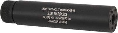 GUNTEC AR15 FAKE SUPPRESSOR - 5.5" 1/2X28 THREADS BLACK