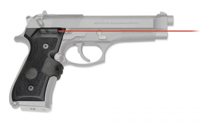 CRIMSON TRACE LASERGRIP BER 92 BLK MIL-STD